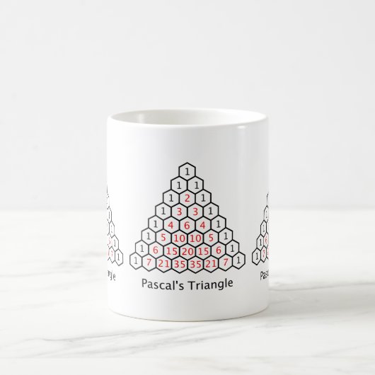 Pascal-Dreieck-Tasse Kaffeetasse (Mittel)