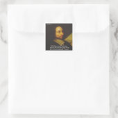 Pascal "Learn Limitings" - Geschenke zum Zitat von Quadratischer Aufkleber (Tasche)