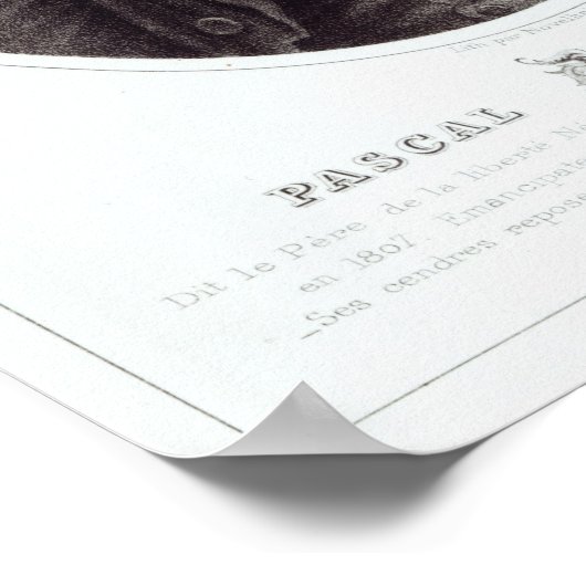 Pascal Paoli, 1872 Poster (Ecke)