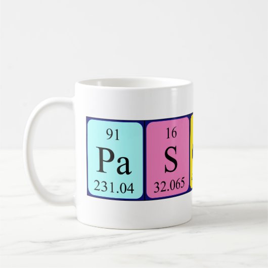 Pascaline Periodenname Tasse (Links)