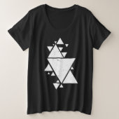 Pascals Triangle Große Größe T-Shirt (Design vorne)