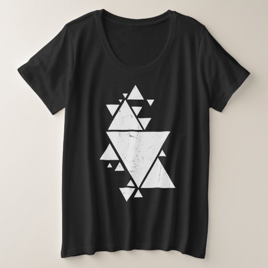 Pascals Triangle Große Größe T-Shirt (Design vorne)