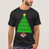 Pascals Triangle Math Christmas Tree T-Shirt (Vorderseite)