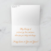 "Paschal Candle Lighting" Osterkarte Karte (Innenseite)