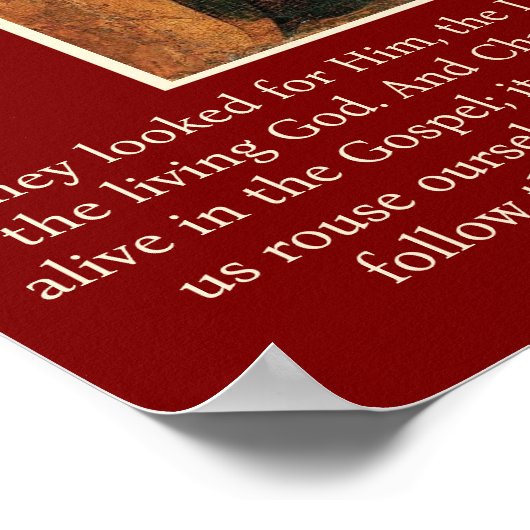 Paschal (Ostern) Plakat der Myrrhagier (Ecke)