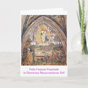 Paschalis Scida in der Auferstehungssonntagsmesse Karte
