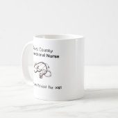 Pasco Countykorrekturkrankenschwester-Tasse Kaffeetasse (Vorderseite Links)