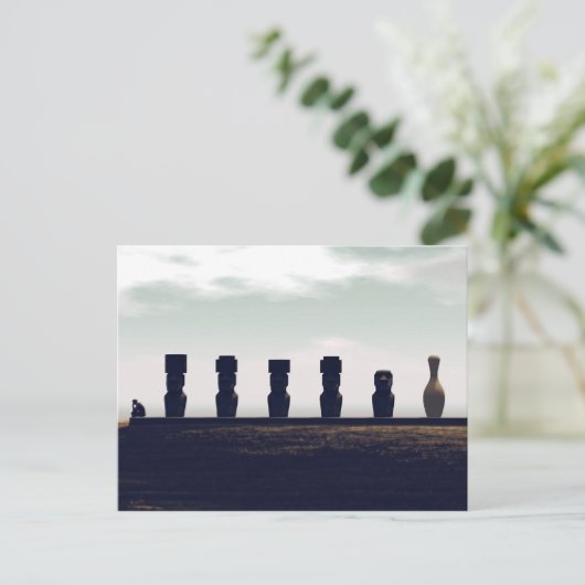 Pascua Bowling Postkarte (Stehend Vorderseite)