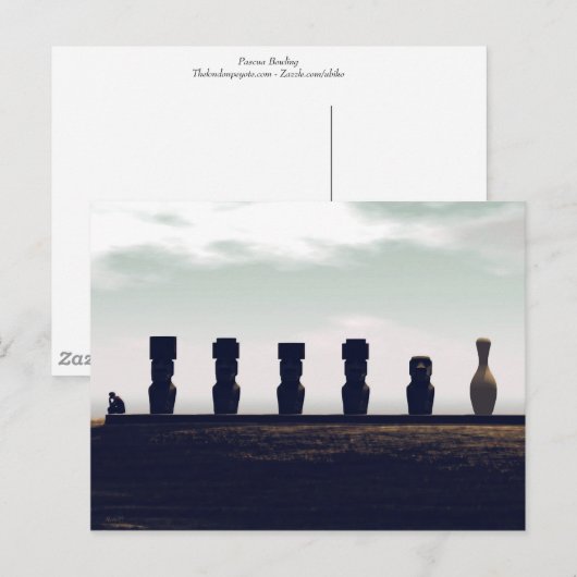 Pascua Bowling Postkarte (Vorne/Hinten)