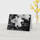 Pascua BW mit Lilies Karte (Gelbe Blume)