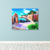 Paseo de la Princesa, SJ Puerto Rico - Leinwanddruck (Insitu (Holzboden))