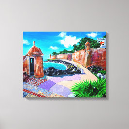 Paseo de la Princesa, SJ Puerto Rico - Leinwanddruck