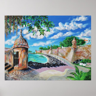 Paseo del Morro, Alt San Juan, Puerto Rico Poster
