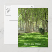 Paseo del Prado Postkarte (Vorne/Hinten)