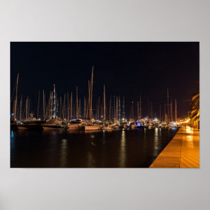 Paseo maritimo am Abend - Palma de Mallorca Poster