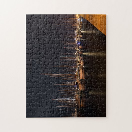 Paseo maritimo am Abend - Palma de Mallorca Puzzle (Vertikal)
