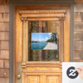 Paseo maritimo - Palma de Mallorca, Spanien Fensteraufkleber (Haustür)