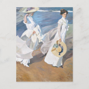 Paseo por la playa - Sorolla - 1909 Postkarte