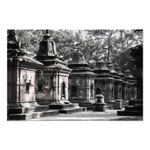 Pashupatinath Tempel Lingams Fotodruck