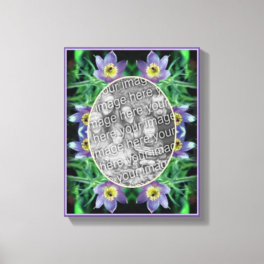 Paske Blume Rahmen erstellen Ihr eigenes Foto Leinwanddruck (Vorderseite)