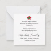 Paskong Pinoy Maligayang Pasko Parol Mitteilungskarte (Rückseite)