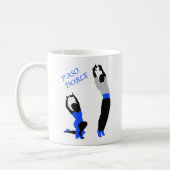 Paso Doble Tänzer blau Kaffeetasse (Links)