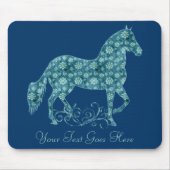Paso Fino Aquamarines Pferd Grunge Mousepad (Vorne)
