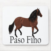 Paso Fino Bay Horse Artwork Mousepad (Vorne)