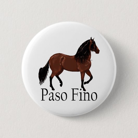 Paso Fino Bay "Paso Fino" Button (Vorderseite)