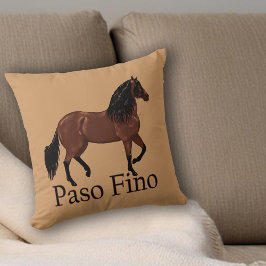 Paso Fino Horse Illustration Reittier Kissen