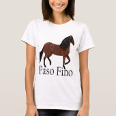 Paso Fino Horse Illustration Reittier T-Shirt (Vorderseite)