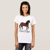 Paso Fino Horse Illustration Reittier T-Shirt (Vorne ganz)