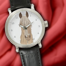 Paso Fino Palomino Gaited Horse Head Armbanduhr