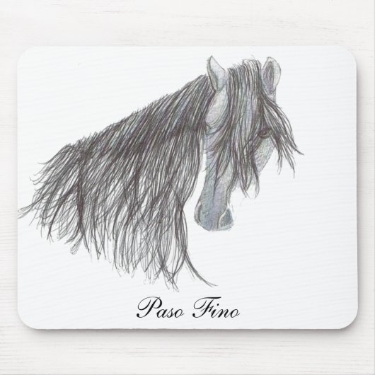 Paso Fino Pferdezeichnen Mousepad (Vorne)