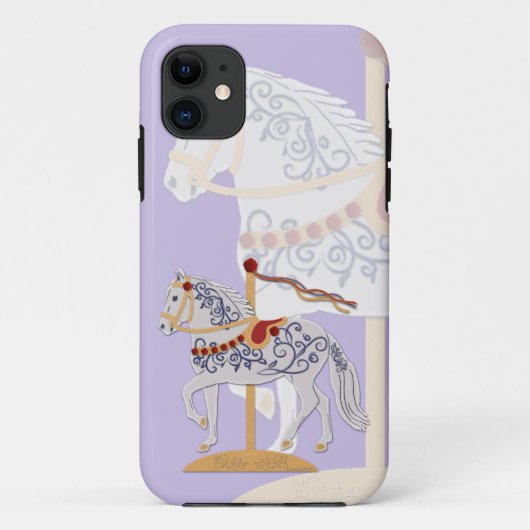 Paso Fino Rose Scroll Carousel Pferd Case-Mate iPhone Hülle (Rückseite)