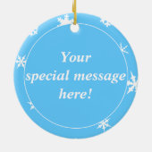 Paso Fino Silhouette Happy Holidays Keramik Ornament (Hinten)