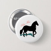 Paso Fino Silhouette Shadow Button (Vorne & Hinten)