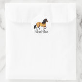Paso Horse Buckskin Paso Fino Runder Aufkleber (Tasche)