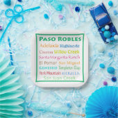 Paso Robles Bunt Pappteller (Party)