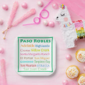 Paso Robles Bunt Pappteller (Party)