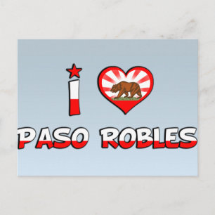 Paso Robles, CA Postkarte