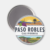 Paso Robles California Central Coast Magnet (Vorderseite/Rückseite)