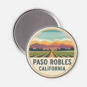 Paso Robles California Central Coast Magnet (Vorderseite/Rückseite)