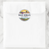 Paso Robles California Central Coast Runder Aufkleber (Tasche)