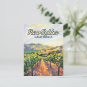 Paso Robles California Postkarte (Stehend Vorderseite)
