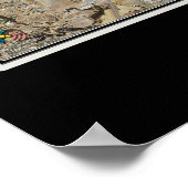 Paso Robles California Satellite Poster Karte (Ecke)