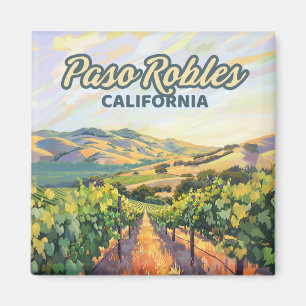 Paso Robles California Weinberg Central Coast Magnet
