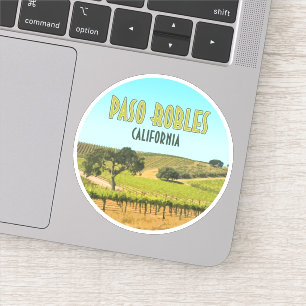 Paso Robles California Weinberg Vintag Aufkleber