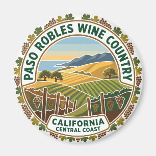 Paso Robles, Kalifornien, USA Kalifornien Magnet