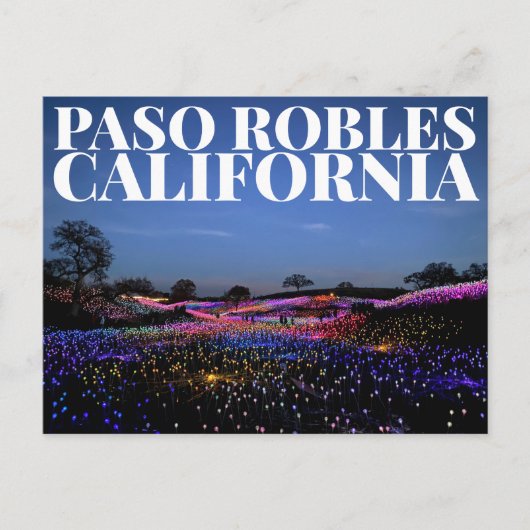 Paso Robles, Kalifornien, USA Postkarte (Vorderseite)
